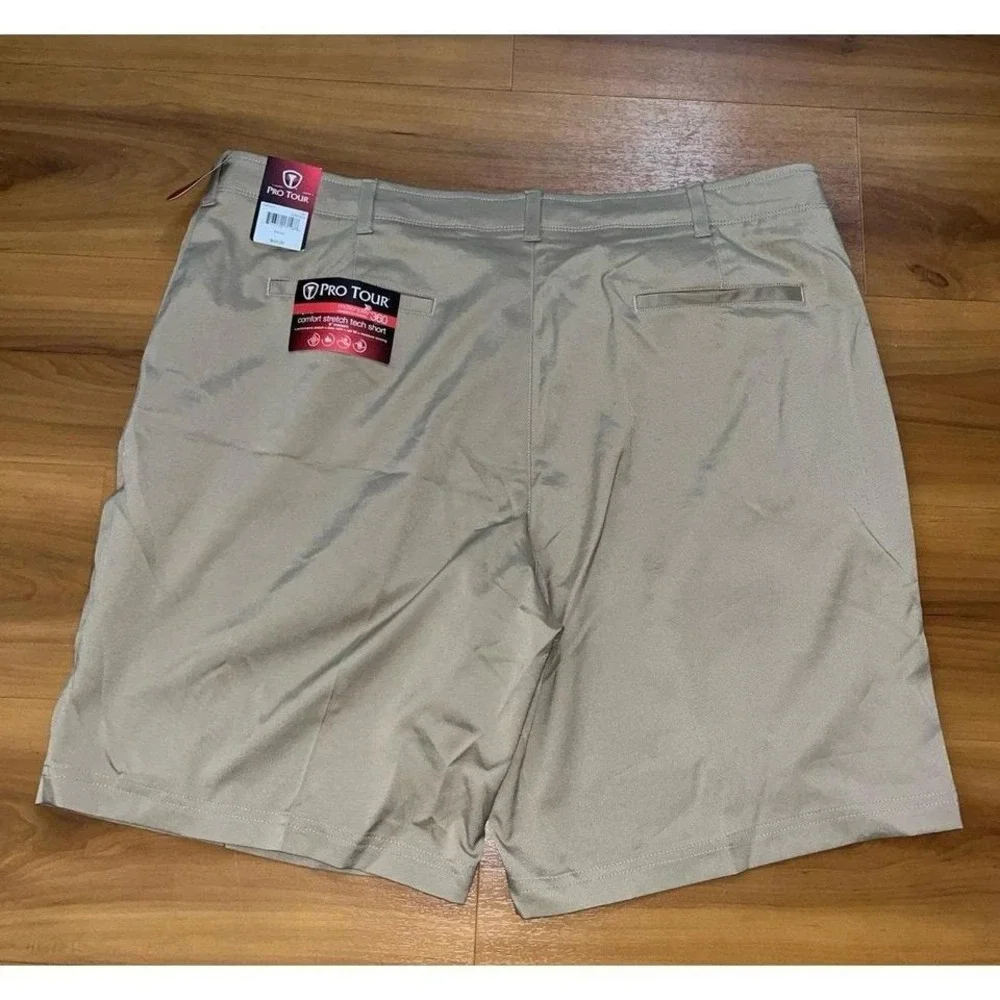 Mens NWT Pro Tour Golf Comfort Stretch Tech‎ Performance Active Chino Shorts